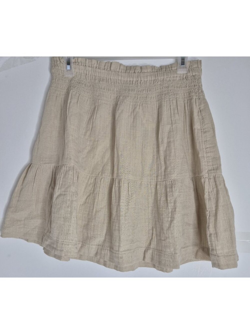 GAP 100% Cotton Pull-On Casual Beige Skirt Women's Size M NWT